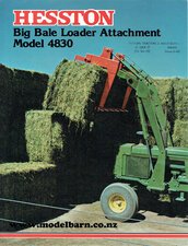 Hesston 4830 Big Bale Loader Grab Sales Brochure-hesston-Model Barn