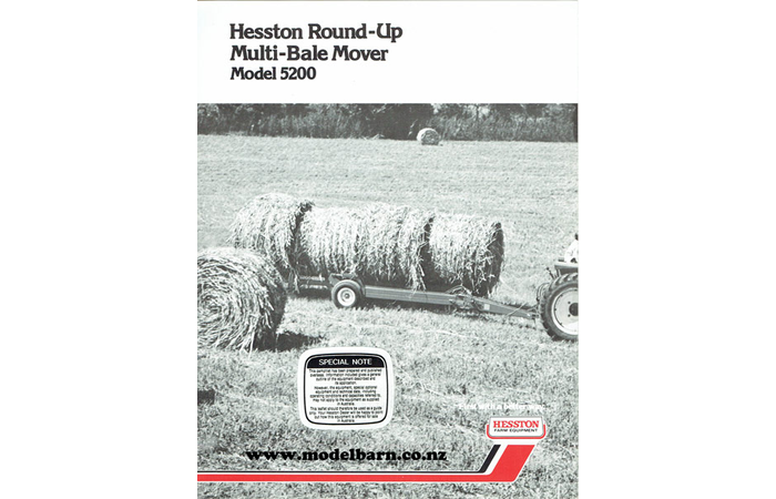 Hesston 5200 Round-Up Multi-Bale Trailer Sales Brochure
