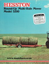Hesston 5200 Round-Up Multi-Bale Trailer Sales Brochure-hesston-Model Barn