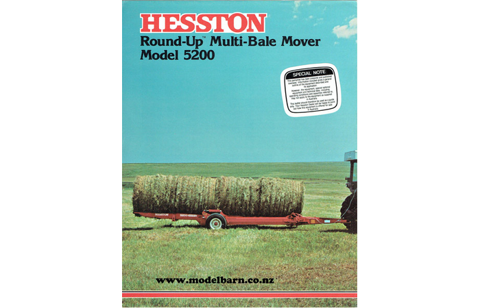 Hesston 5200 Round-Up Multi-Bale Trailer Sales Brochure