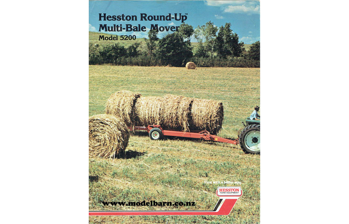 Hesston 5200 Round-Up Multi-Bale Trailer Sales Brochure