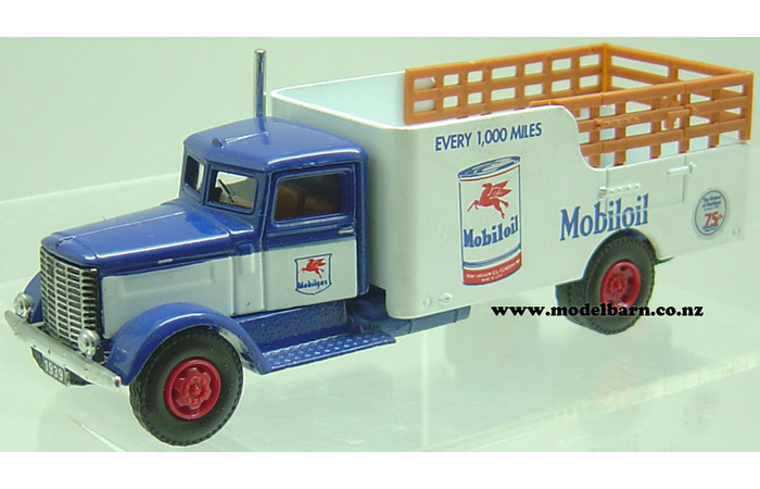 1/64 Peterbilt 260 2-Axle Stake Truck "Mobiloil"