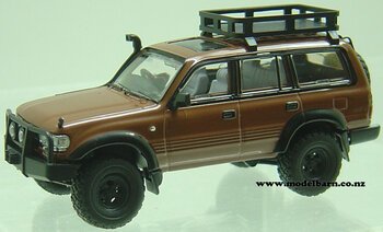 1/64 Toyota Land Cruiser 80 (brown)-toyota-Model Barn