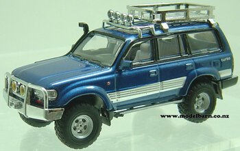 1/64 Toyota Land Cruiser 80 (blue)-toyota-Model Barn