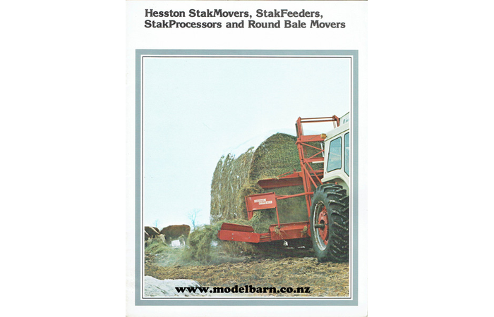 Hesston StakMovers, StakFeeders, StakProcessors & Round Bale Movers Sales Brochure