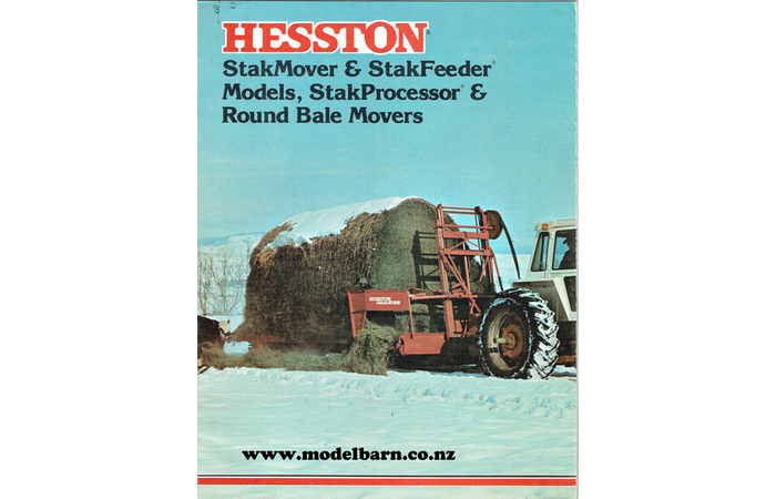 Hesston StakMovers, StakFeeders, StakProcessors & Round Bale Movers Sales Brochure
