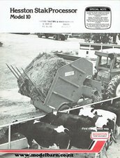 Hesston 10 StakProcessors Sales Brochure-hesston-Model Barn
