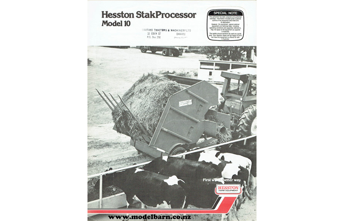 Hesston 10 StakProcessors Sales Brochure