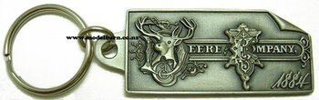 Keyring John Deere Trademark (1884)-key-rings-Model Barn