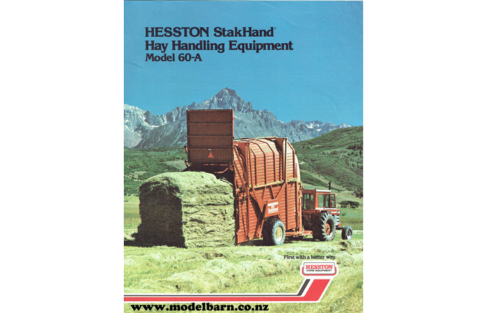 Hesston 60-A StakHand Hay Handling Equipment Sales Brochure