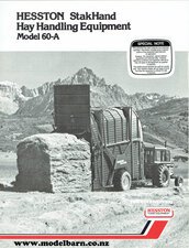Hesston 60-A StakHand Hay Handling Equipment Sales Brochure-hesston-Model Barn
