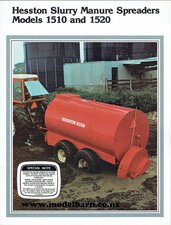 Hesston 1510 & 1520 Slurry Manure Effluent Tankers Sales Brochure-hesston-Model Barn