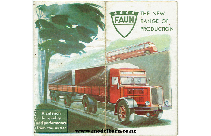 Faun The New Range of Production Sales Brochure