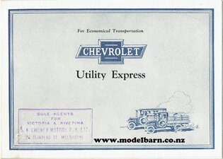 Chev Utility Express Trucks Sales Brochure-other-brochures-Model Barn