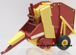 1/32 Vermeer Farmhand Round Baler (red & yellow, used, unboxed)-other-farm-equipment-Model Barn