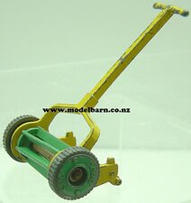 Hand Push Mower (yellow & green, used, unboxed) Dinky-dinky-toys-Model Barn