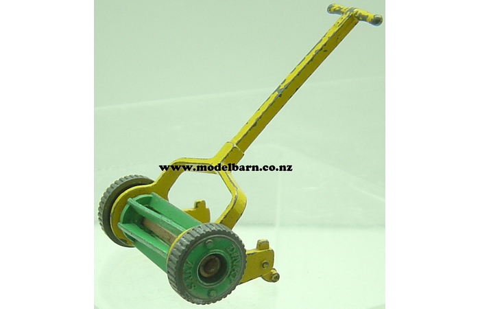 Hand Push Mower (yellow & green, used, unboxed) Dinky