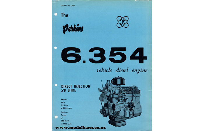 Perkins 6.354 Diesel Engine Sales Brochure