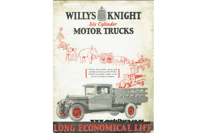 Willys Knight Six Cylinder Motor Trucks Sales Brochure