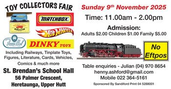 Upper Hutt Toy Collectors Fair November 9 2025-upcoming-events-Model Barn