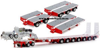 1/50 Drake 2x8 Dolly & 12x8 Steerable Low Loader Trailer "Bowers Heavy Haulage"-trucks-and-trailers-Model Barn