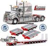 1/50 Mack Super-Liner III Prime Mover with Drake 2x8 Dolly & 12x8 Steerable Low Loader Combo "Bowers Heavy Haulage"