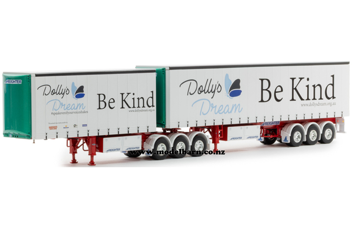 1/50 Freighter Tautliner B-Double Trailer Set "Dolly's Dream"