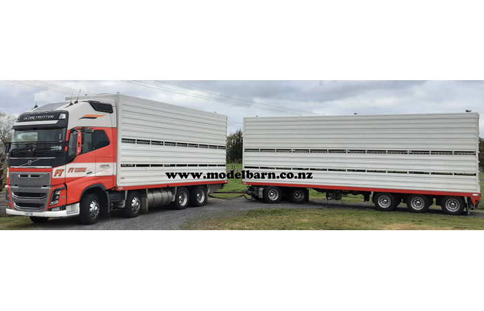 1/64 Volvo FH16-600 Stock Truck & 5-Axle Trailer "Lauder Transport/Farmers Transport"