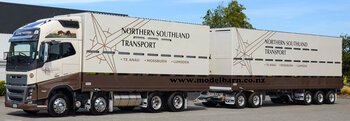 1/64 Volvo FH16-600 Stock Truck & 5-Axle Trailer "Northern Southland Transport"-trucks-and-trailers-Model Barn