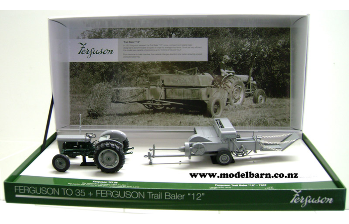 1/32 Ferguson TO-35 & Ferguson F-12 Square Baler Set (used)