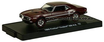 1/64 Pontiac Firebird 400 H.O. (1968, maroon)-pontiac-Model Barn