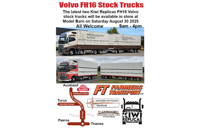 Kiwi Replicas Volvo Stock Trucks Release August 30 2025