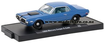 1/64 Mercury Cougar R-Code (1968, blue)-mercury-Model Barn