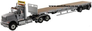 1/50 International HX520 Prime Mover (grey) & 53' Semi Flat Deck Trailer-international-Model Barn