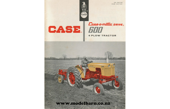 Case 600 Case-o-matic Drive Tractor Sales Brochure 1958