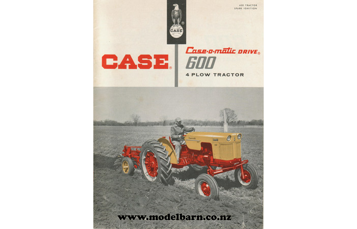 Case 600 Case-o-matic Drive Tractor Sales Brochure 1958