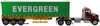 1/50 Western Star 4700 SB Prime Mover (red) with Semi Skeletal Trailer & "Evergreen" Container