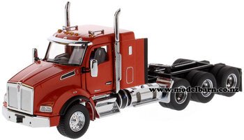 1/50 Kenworth T880 SBFA Tri-Drive Prime Mover (Speed Orange)-kenworth-Model Barn