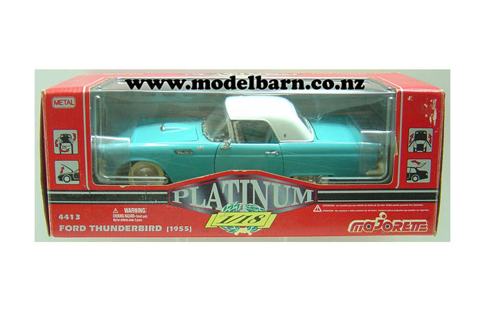 1/18 Ford Thunderbird Convertible (1955, turquoise & white)