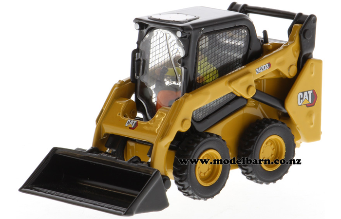 1/50 Caterpillar 242D3 Skid Steer Loader with Attachments