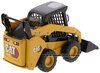 1/32 Caterpillar 272D3 Skid Steer Loader with Attachments
