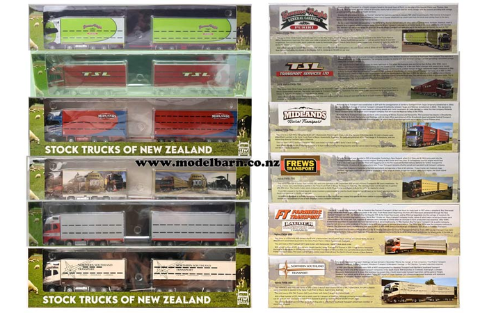 1/64 Volvo FH16 Stock Trucks & Trailers Full Set Combo