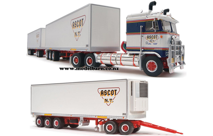 1/64 KW COE Freight Road Train with 3 Trailers "Ascot"