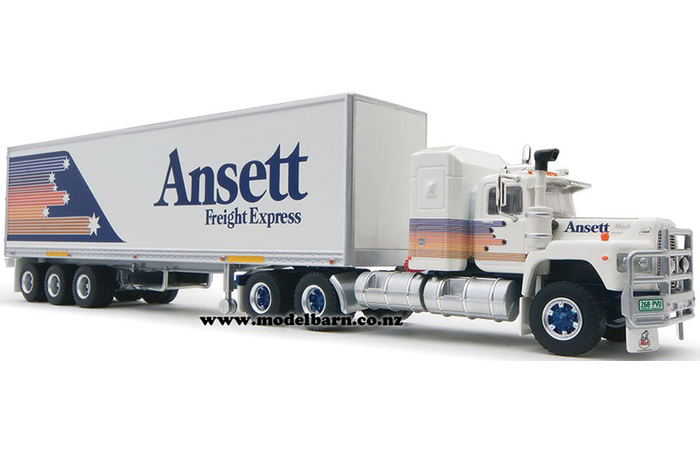 1/64 Mack Value-Liner Prime Mover with Freight Semi Trailer "Ansett"