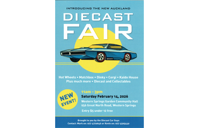 Auckland Diecast Fair February 14 2026