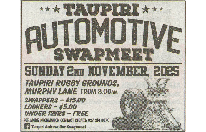 Taupiri Swap Meet November 2 2025