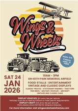 Wings & Wheels Thames January 24 2026-upcoming-events-Model Barn