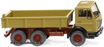 1/87 Mercedes NG 3-Axle Tip Truck (Curry Yellow)-trucks-and-trailers-Model Barn