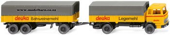 1/87 Mercedes 1620 Covered Truck & Trailer "Deuka"-trucks-and-trailers-Model Barn