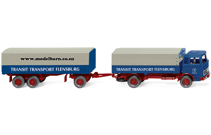 1/87 Mercedes Covered Truck & Trailer "Transit Transport"